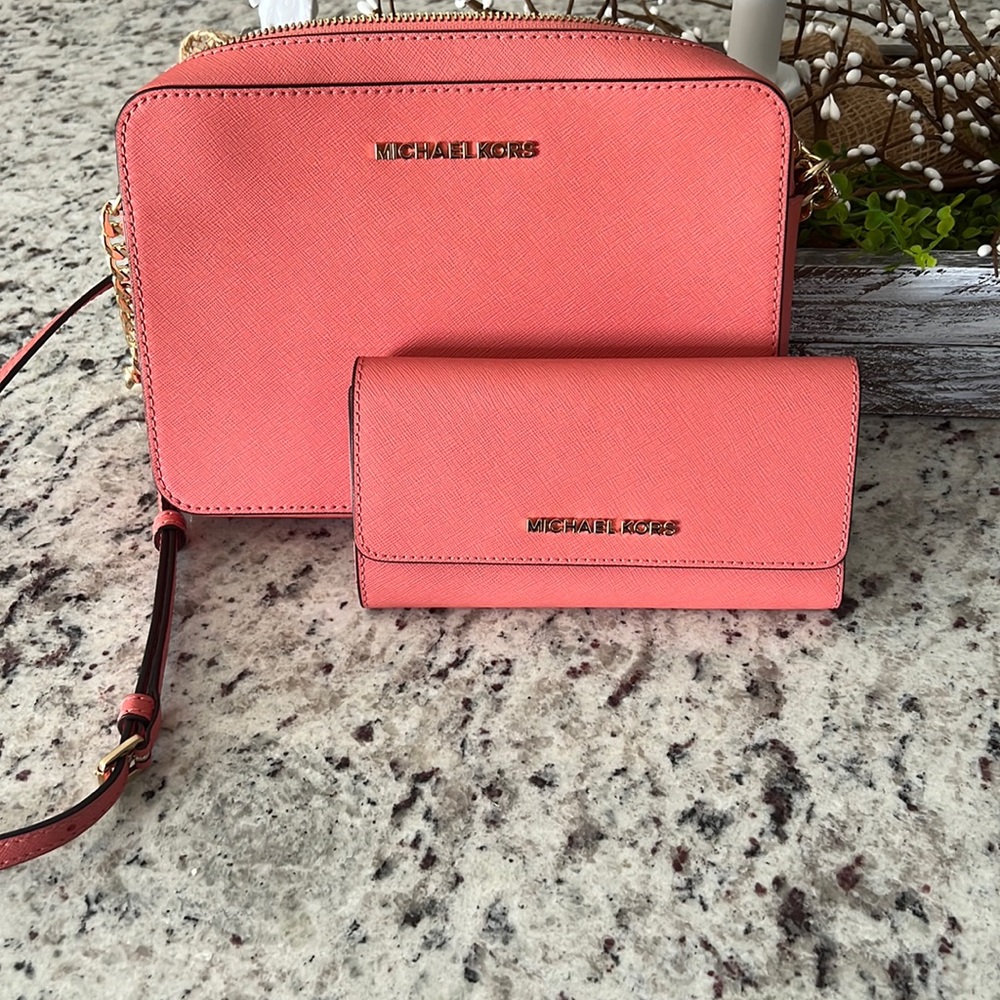 Coral Michael Kors Crossbody